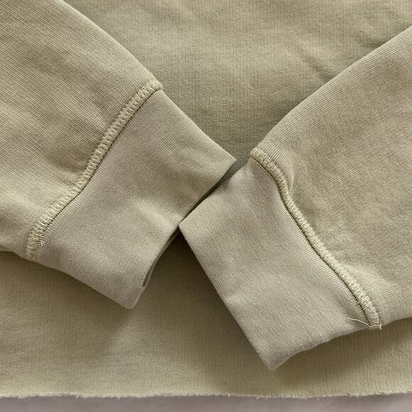 WeWoreWhat Cropped Crewneck Activewear Sweatshirt Raw Hem Zwy Hay Yellow Size L - Picture 7 of 11